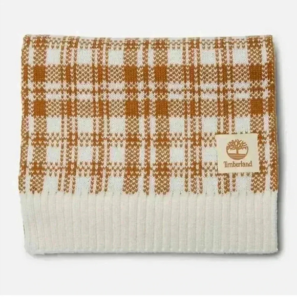 Timberland Brown and White Scarf NWT - Picture 6 of 6